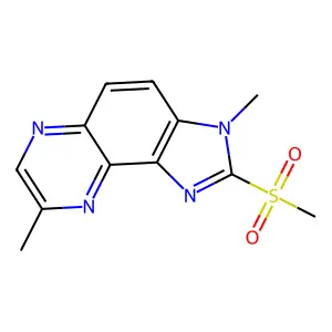 Imidazo(4,5-f)quinoxaline, 2-(methylsulfonyl)-3,8-dimethyl- structure
