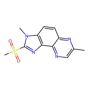 Imidazo(4,5-f)quinoxaline, 2-(methylsulfonyl)-3,7-trimethyl- structure