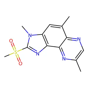 Imidazo(4,5-f)quinoxaline, 2-(methylsulfonyl)-3,5,8-trimethyl- structure