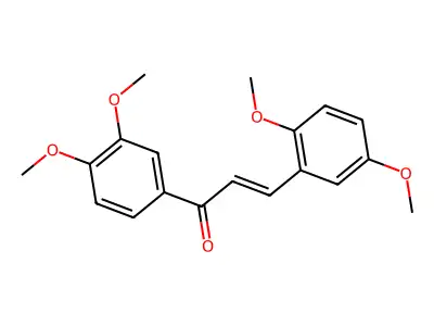 3-(2,5-Dimethoxyphenyl)-1-(3,4-dimethoxyphenyl)-2-propen-1-one structure
