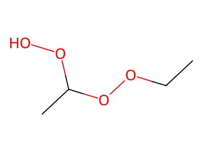 Hydroperoxydiethyl peroxide structure