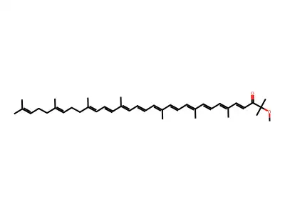 1-Methoxy-3,4-didehydro-1,2,7',8'-tetrahydro-psi,psi-caroten-2-one structure