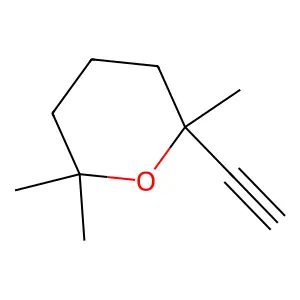 2H-Pyran, 2-ethynyltetrahydro-2,6,6-trimethyl- structure