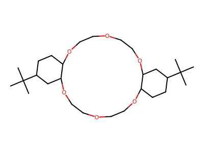4',4''(5'')-Di-tert-butyldicyclohexano-18-crown-6 structure