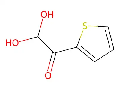 2,2-Dihydroxy-1-(thiophen-2-yl)ethanone structure