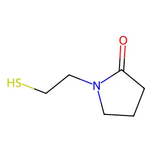 2-Pyrrolidinone, 1-(2-mercaptoethyl)- structure