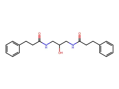 Benzenepropanamide, N,N'-(2-hydroxy-1,3-propanediyl)bis- structure