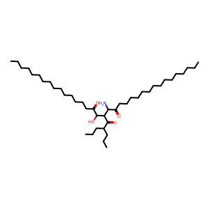 1,3-Dihexadecanoylamino-2-valproyl-propan-ol structure