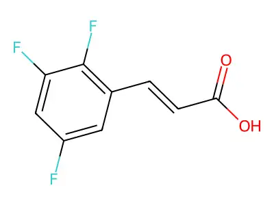 2,3,5-Trifluorocinnamic acid structure