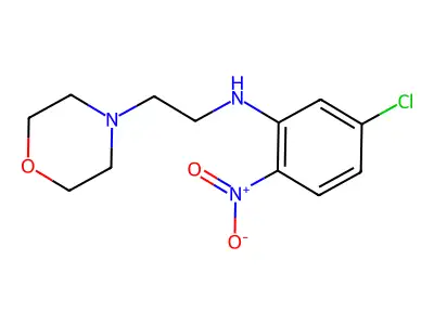 5-chloro-N-(2-morpholin-4-ylethyl)-2-nitroaniline structure