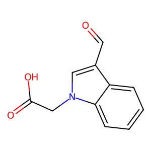 2-(3-Formylindol-1-yl)acetate structure