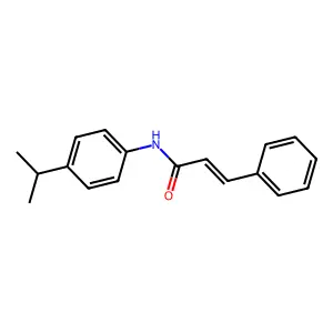 3-苯基-N-(4-异丙基苯基)丙烯酰胺 structure