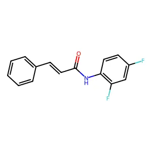 (E)-N-(2,4-二氟苯基)-3-苯基丙烯酰胺 structure