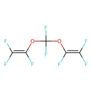 1,1'-((Difluoromethylene)bis(oxy))bis(1,2,2-trifluoroethylene) structure