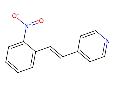 4-[(E)-2-(2-nitrophenyl)vinyl]pyridine structure