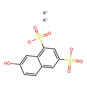 7-Hydroxy-1,3-naphthalenesulfonic acid, potassium salt structure