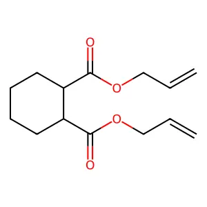 1,2-Cyclohexanedicarboxylic acid, 1,2-di-2-propen-1-yl ester structure