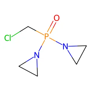 1,1'-[(Chloromethyl)phosphoryl]bis(aziridine) structure