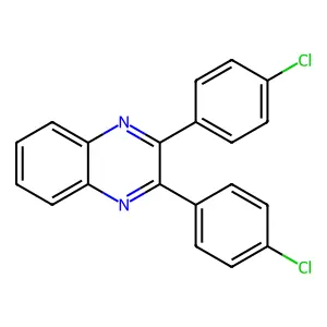 2,3-Bis(4-chlorophenyl)quinoxaline structure