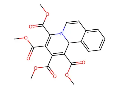 11BH-Pyrido(2,1-A)isoquinoline-1,2,3,4-tetracarboxylic acid tetramethyl ester structure