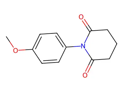 1-(4-Methoxyphenyl)piperidine-2,6-dione structure