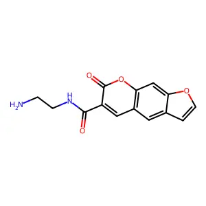 3-((2-Aminoethyl)carbamoyl)psoralen structure