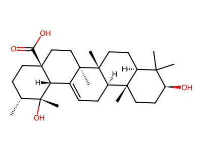 朴莫酸 structure