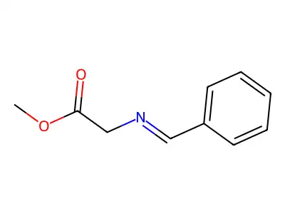 Methyl [(phenylmethylidene)amino]acetate structure