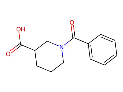 1-Benzoylpiperidine-3-carboxylic acid structure