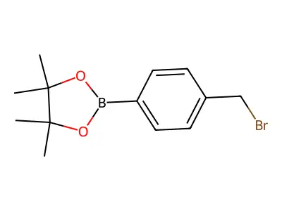 2-(4-(Bromomethyl)phenyl)-4,4,5,5-tetramethyl-1,3,2-dioxaborolane structure