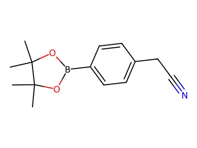 2-(4-(4,4,5,5-Tetramethyl-1,3,2-dioxaborolan-2-yl)phenyl)acetonitrile structure