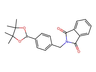 2-(4-(4,4,5,5-Tetramethyl-1,3,2-dioxaborolan-2-YL)benzyl)isoindoline-1,3-dione structure