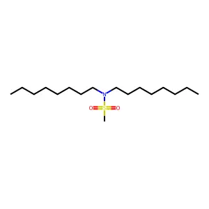 Methanesulfonamide, N,N-dioctyl- structure