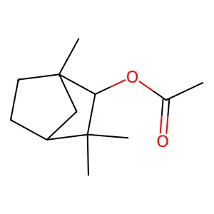 [(1S,4R)-1,3,3-trimethyl-2-bicyclo[2.2.1]heptanyl] acetate structure