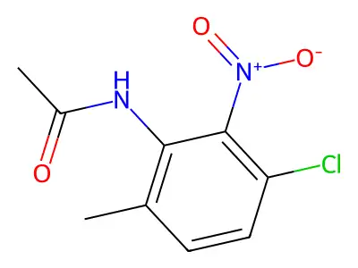 N-(3-chloro-6-methyl-2-nitrophenyl)acetamide structure