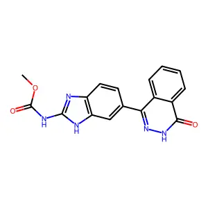 5(6)-1(2H)-phthalazinonyl-4(1H)-benzimidazole-2-carbamate methyl ester structure