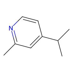 Pyridine, 2-methyl-4-(1-methylethyl) structure