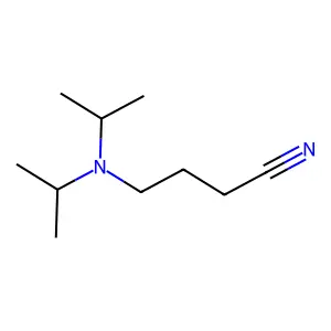 4-二异丙氨基丁腈 structure