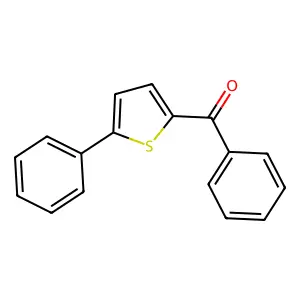 Phenyl-(5-phenylthiophen-2-yl)methanone structure