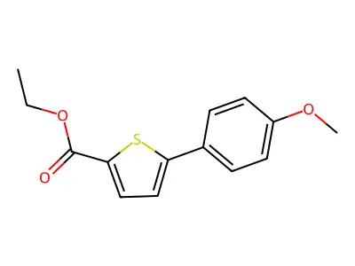 Ethyl 5-(4-methoxyphenyl)thiophene-2-carboxylate structure