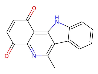 1H-Indolo(3,2-c)quinoline-1,4(11H)-dione, 6-methyl- structure