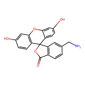 6-(Aminomethyl)fluorescein structure