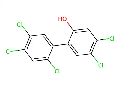 (1,1'-Biphenyl)-2-ol, 2',4,4',5,5'-pentachloro- structure