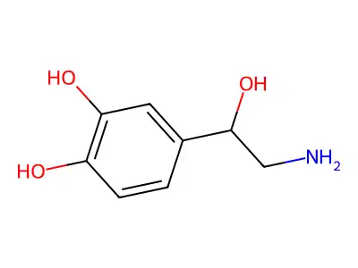 4-(2-氨基-1-羟乙基)-1,2-苯二酚 structure