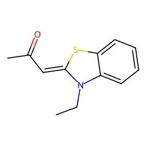 2-Propanone, 1-(3-ethyl-2(3H)-benzothiazolylidene)- structure