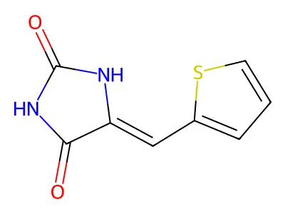 5-(2-Thenylidene) hydantoin structure
