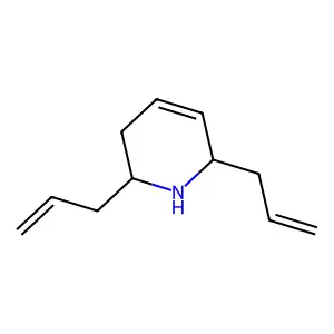 (2R,6R)-2,6-Di(prop-2-en-1-yl)-1,2,3,6-tetrahydropyridine structure