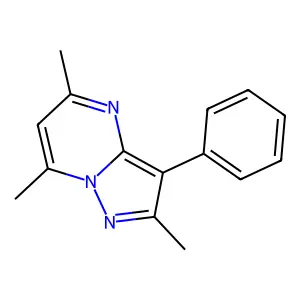 2,5,7-Trimethyl-3-phenylpyrazolo[1,5-a]pyrimidine structure