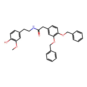N-[2-(4-Hydroxy-3-methoxyphenyl)ethyl]-3,4-bis(phenylmethoxy)benzeneacetamide structure