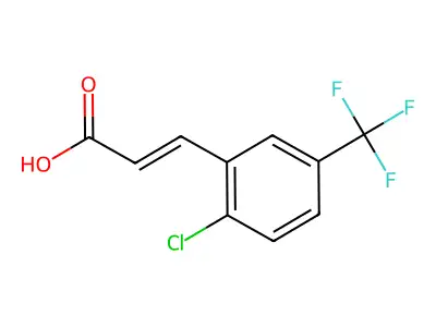 2-Chloro-5-(trifluoromethyl)cinnamic acid structure